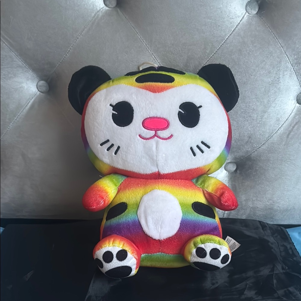 Rainbow Plush Panda Toy